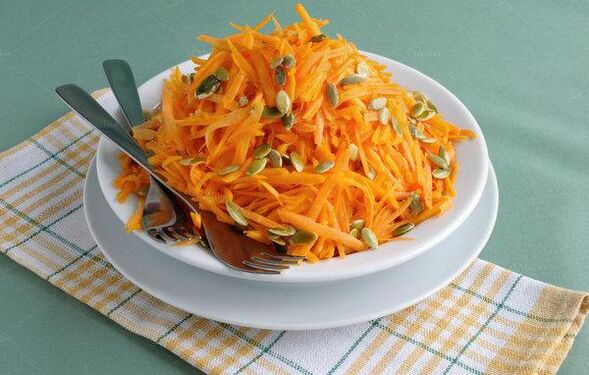 Autumn salad made from pumpkin seeds helps fight prostatitis