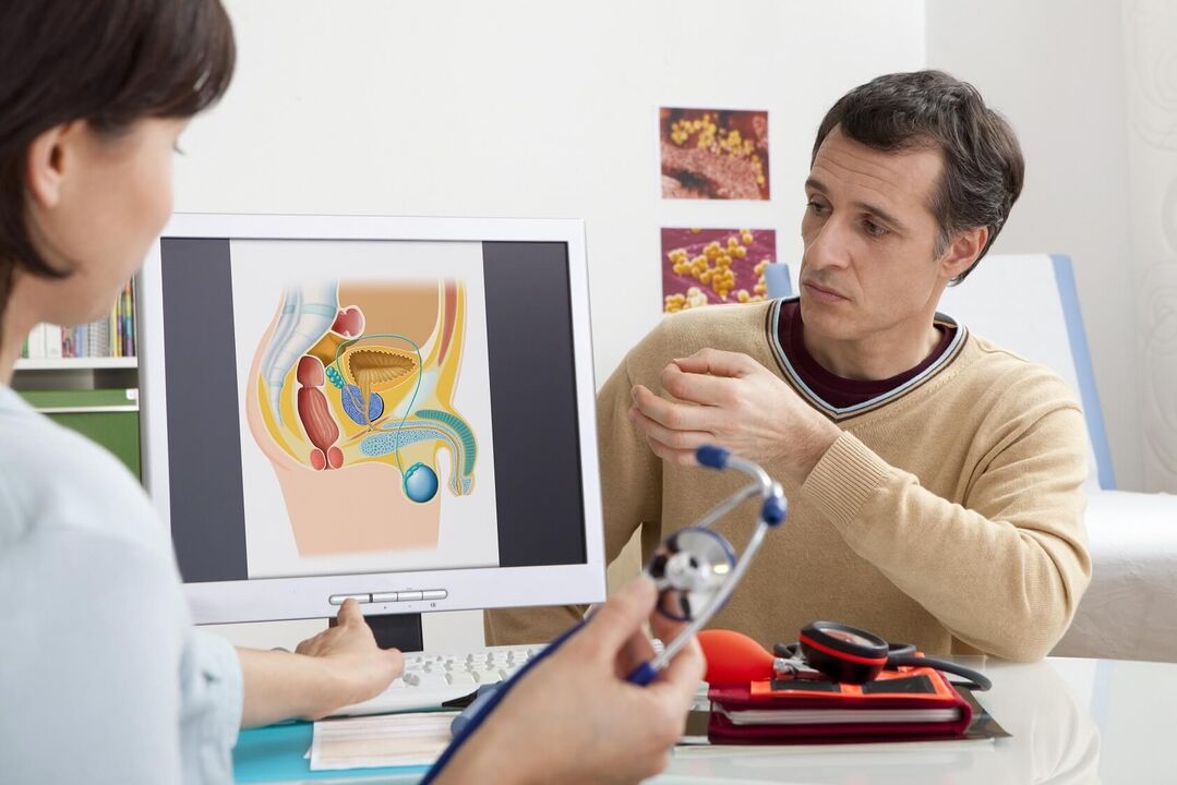 At the first signs of prostatitis, a man should consult a urologist